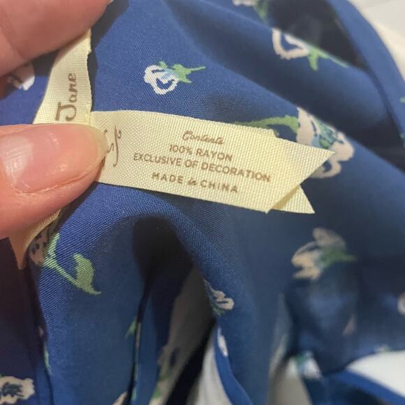 Matilda‎ Jane Blue Floral Crochet Lace Boho Tunic Dress Women’s Small - Picture 3 of 12